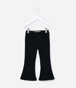 Calça Flare Infantil Canelada - Tam 1 a 5 Anos