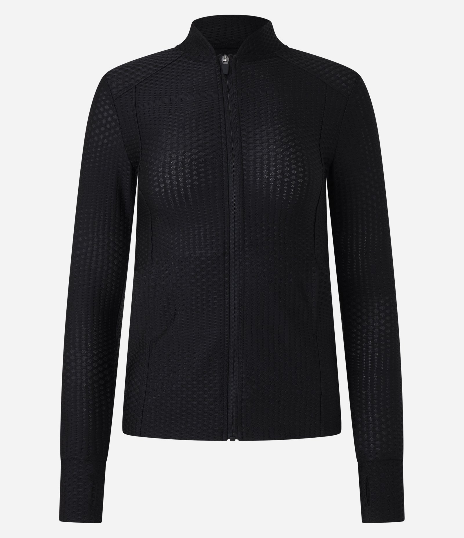 Jaqueta Esportiva em Microfibra com Gola Padre Preto 7