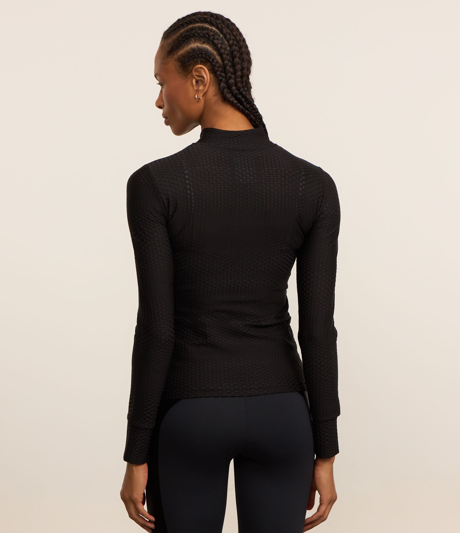 Jaqueta Esportiva em Microfibra com Gola Padre Preto 4