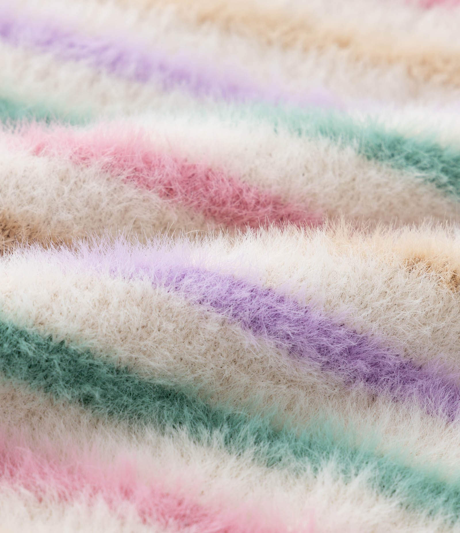 Blusão Infantil Felpudo com Estampa Listrada - Tam 1 a 5 Anos Multicores 3