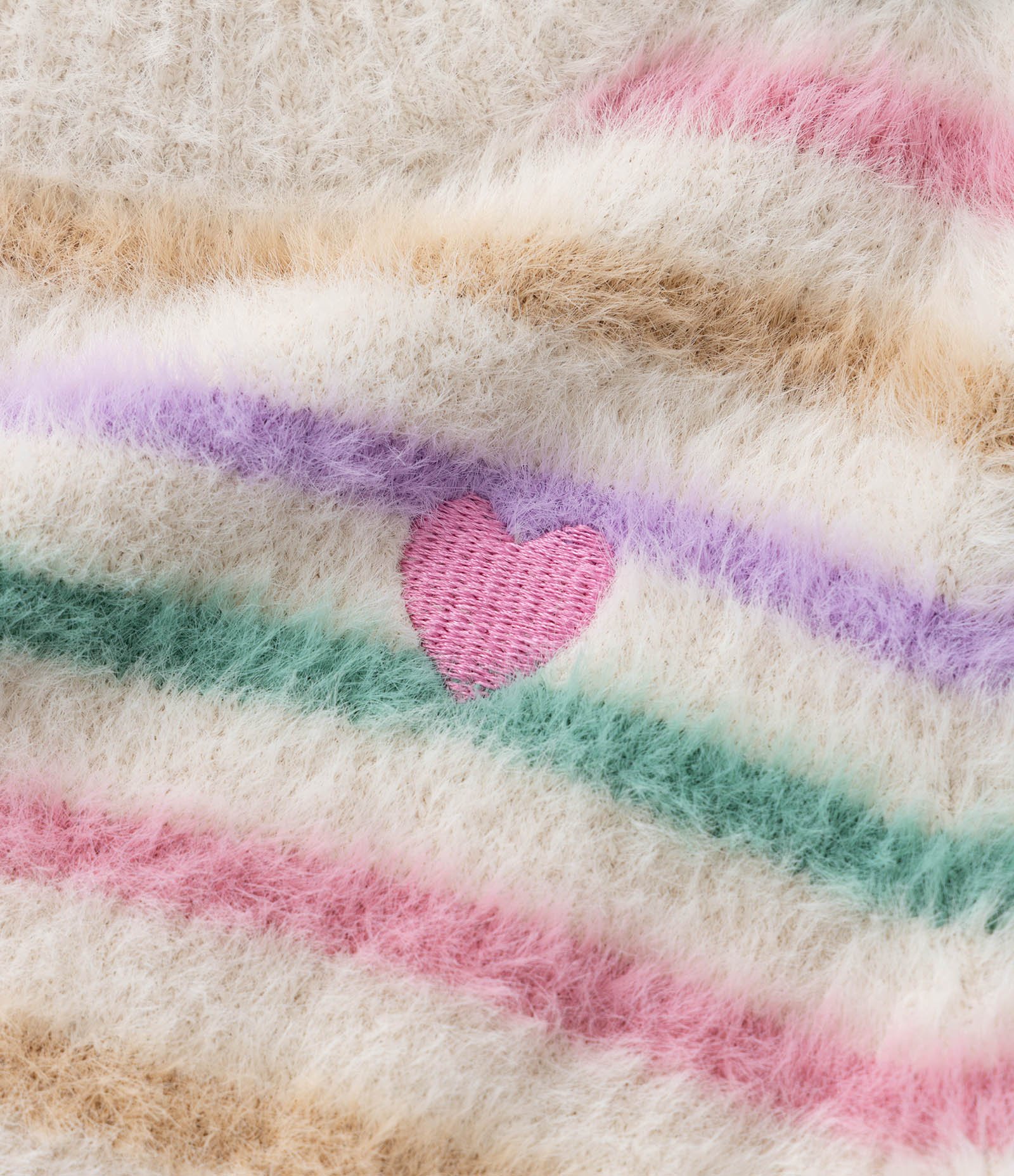 Blusão Infantil Felpudo com Estampa Listrada - Tam 1 a 5 Anos Multicores 6