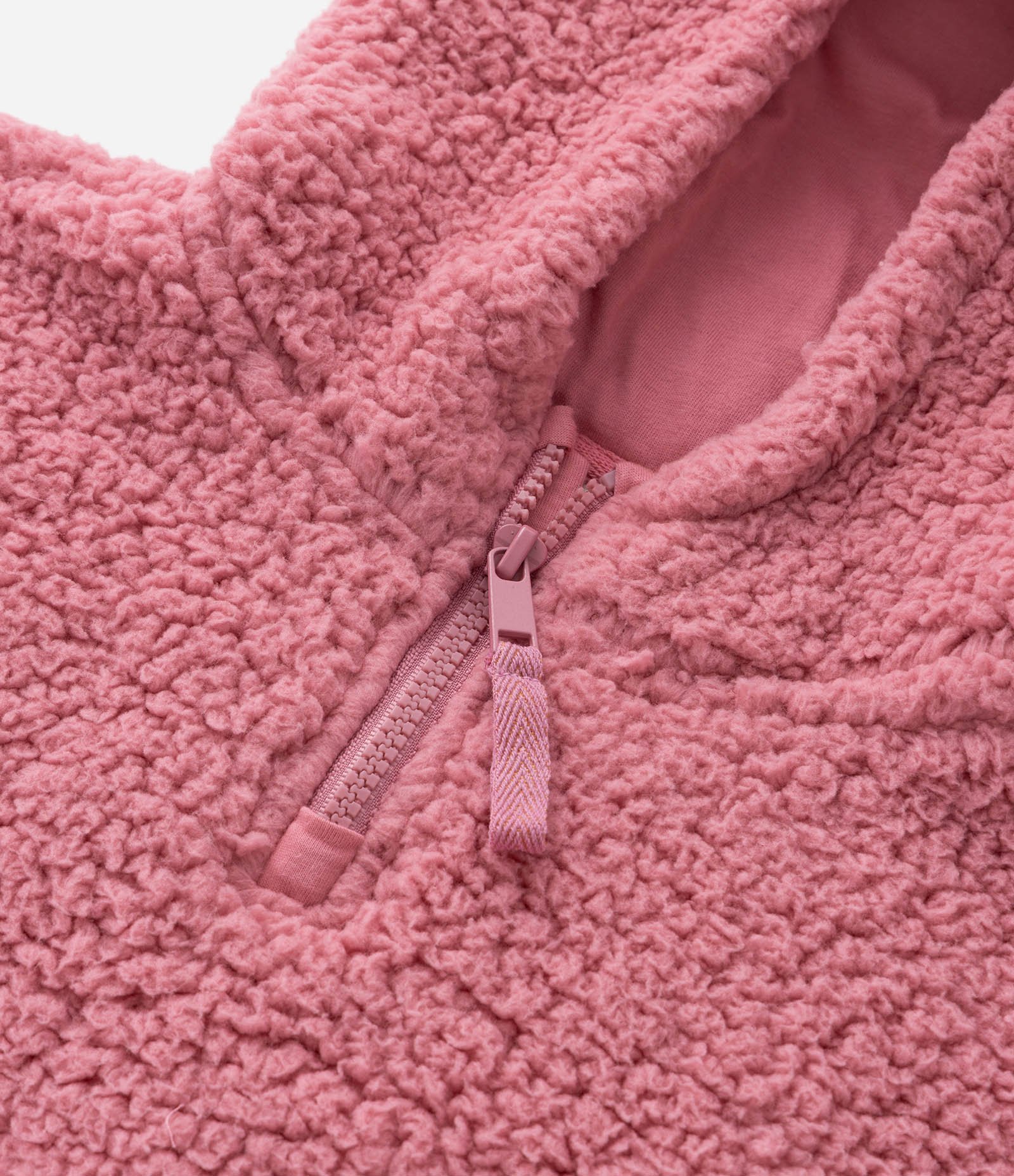Casaco Fechado Infantil em Sherpa com Capuz de Orelhinhas - Tam 5 a 14 anos Rosa 6