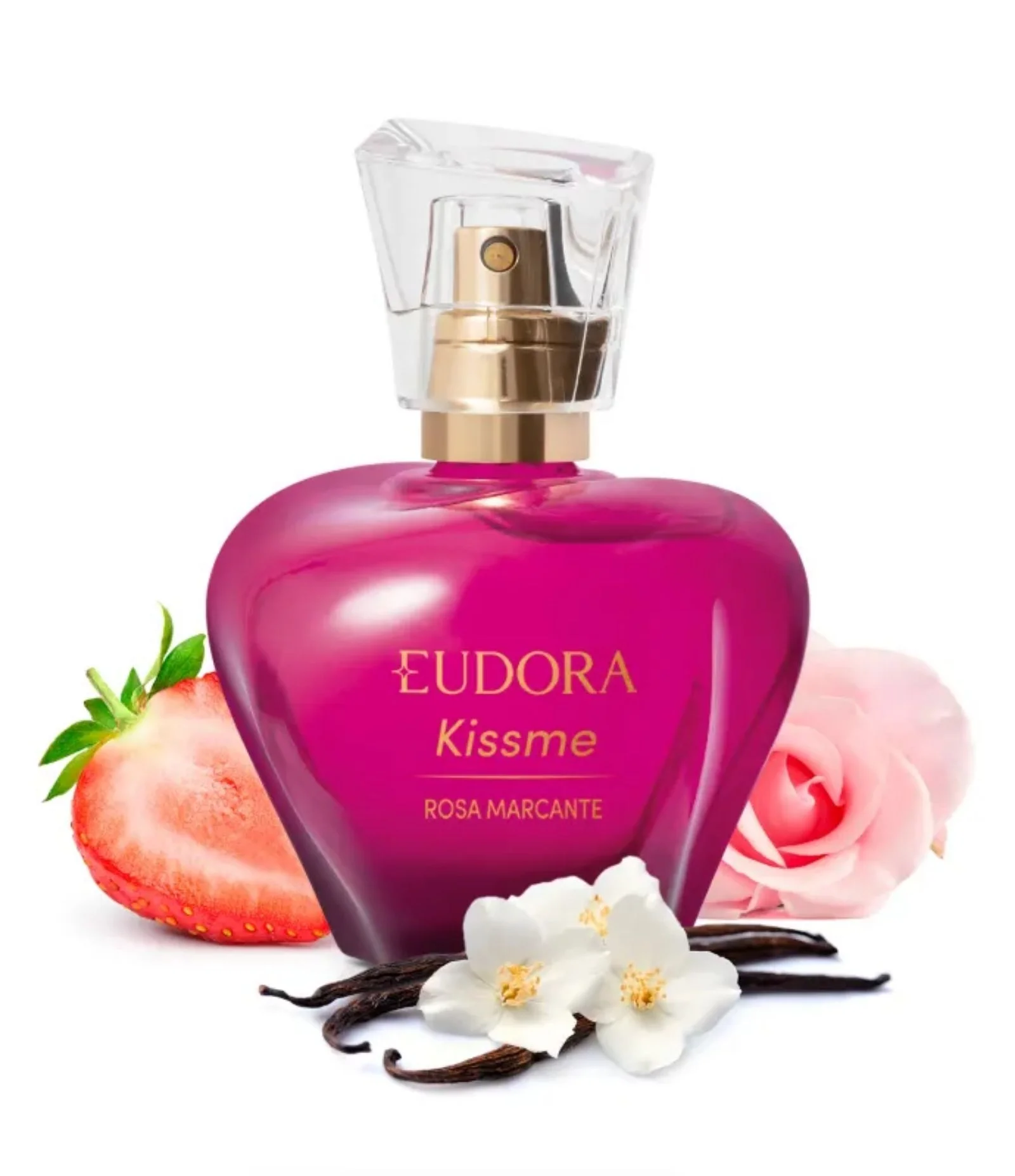 Deo Colônia Eudora Kiss Me Rosa Marcante Feminino 50ml 2