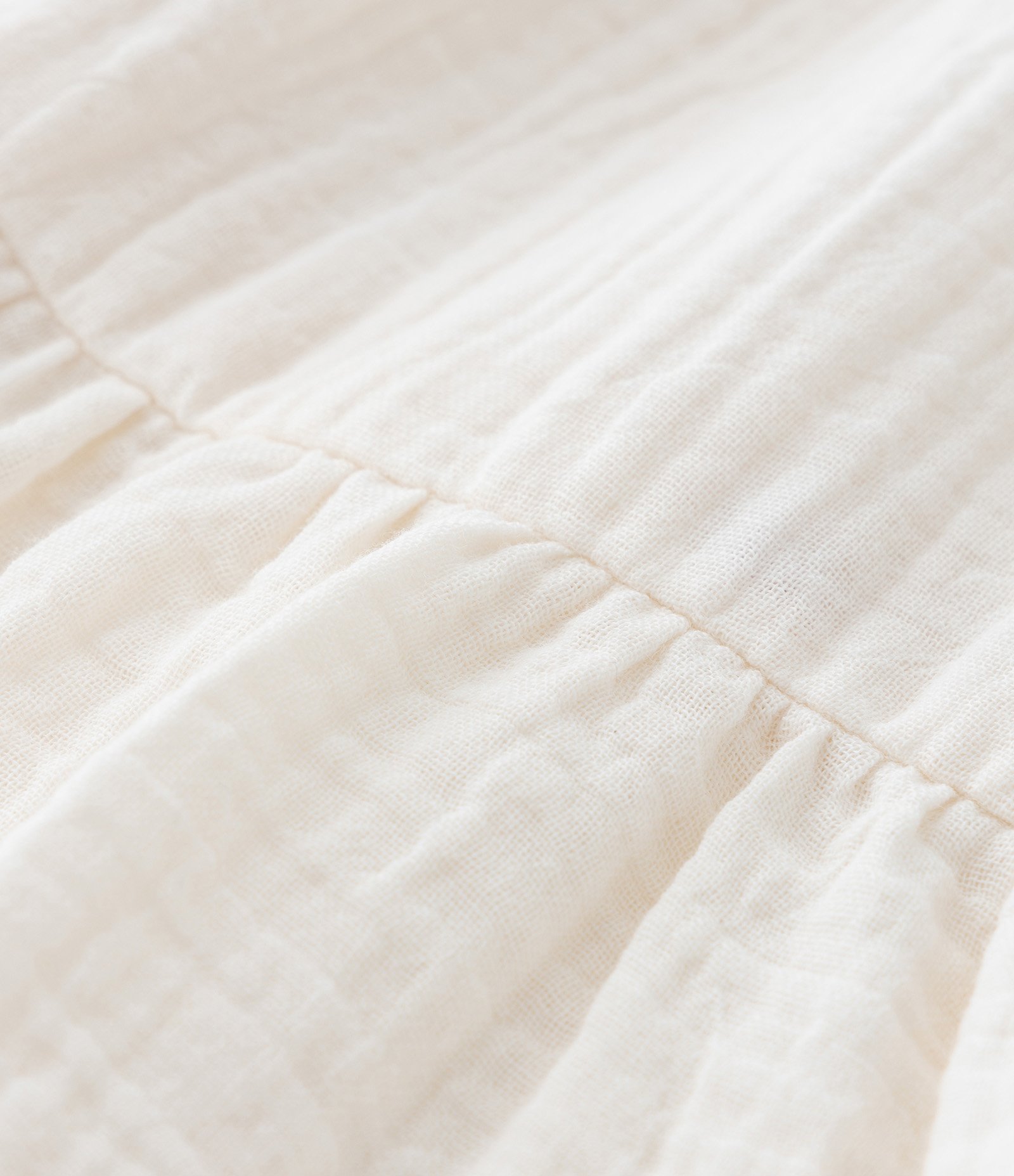 Vestido Infantil Texturizado com Laço Aplicado - Tam 1 a 5 Anos Off White 4