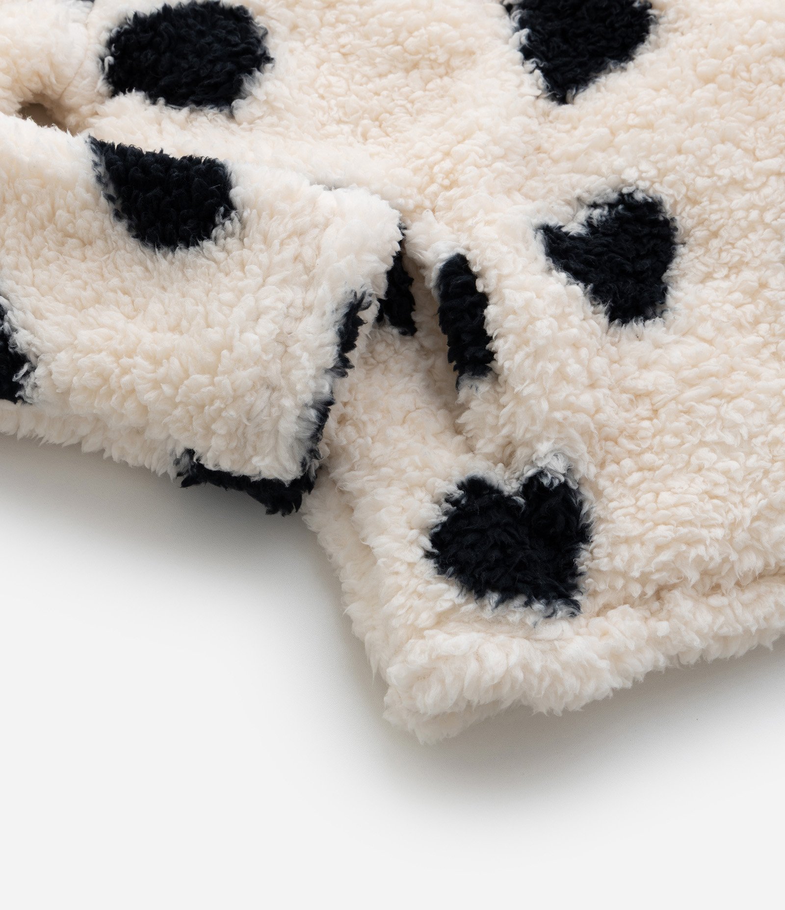 Casaco Infantil em Sherpa com Estampa Corações - Tam 5 a 14 Anos Bege 4