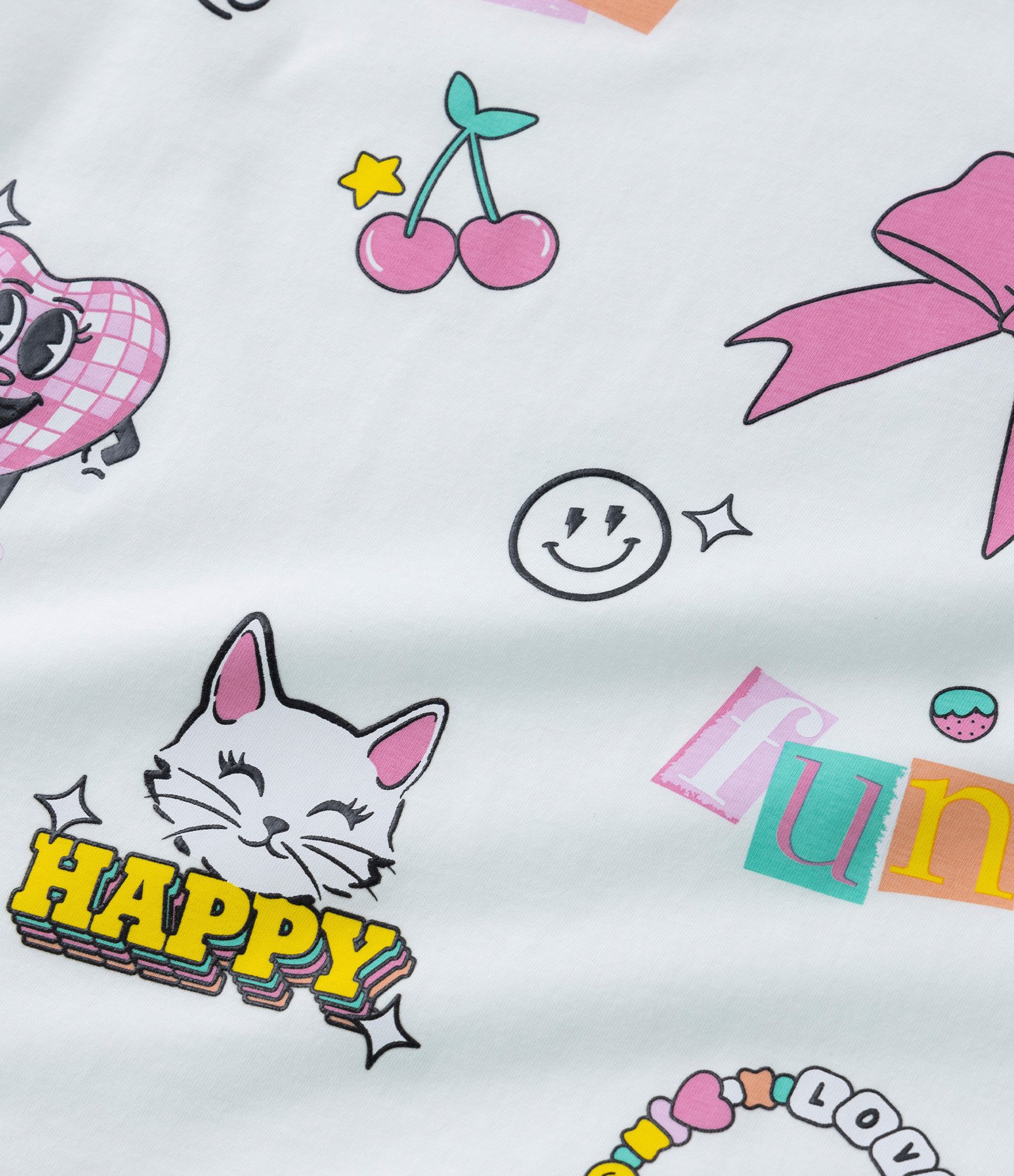 Camiseta Infantil em Algodão com Estampa Doodles - Tam 7 a 14 Anos Branco Neve 4