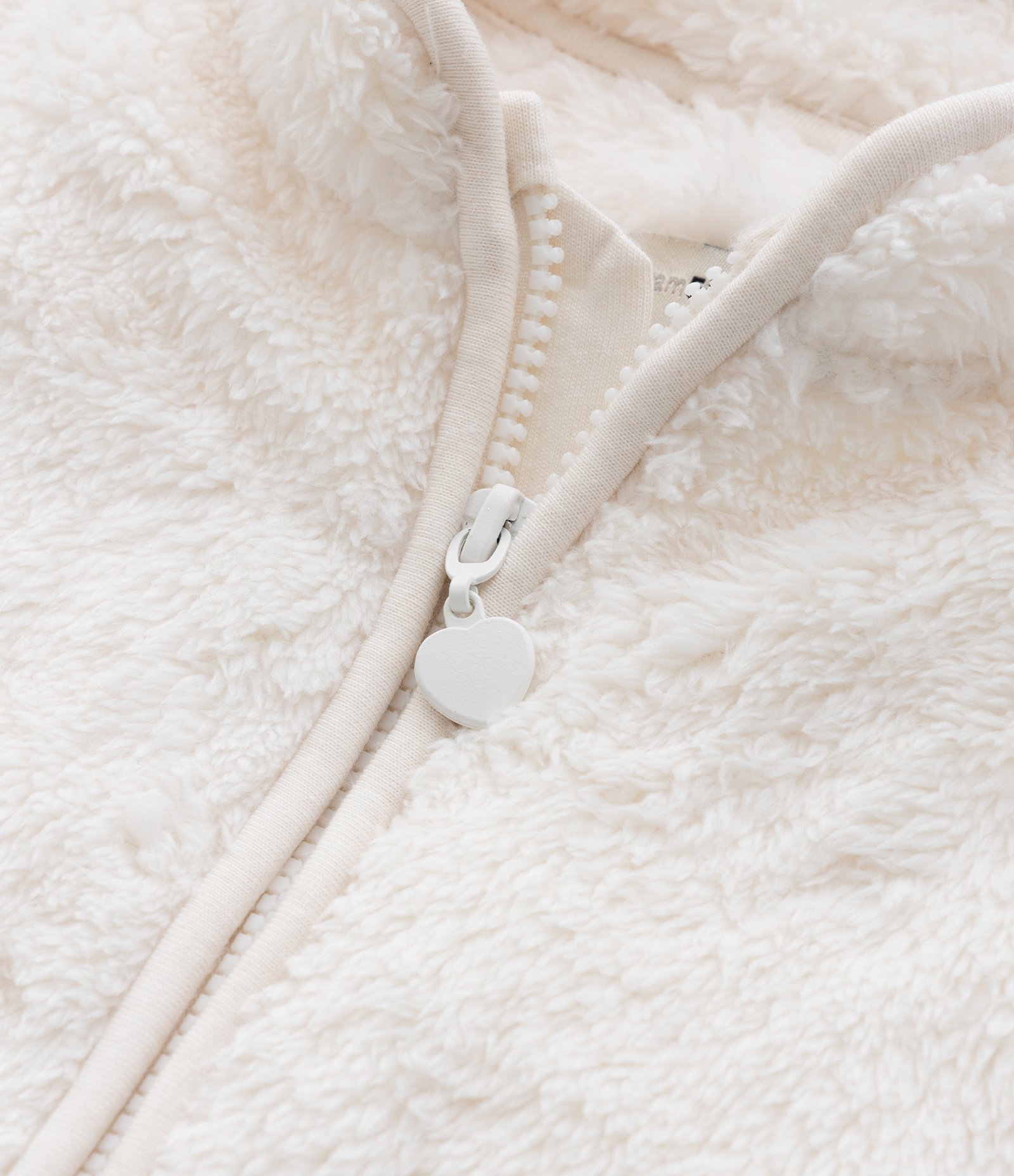 Jaqueta Infantil Quentinha com Pelinhos - Tam 1 a 5 anos Off White 5