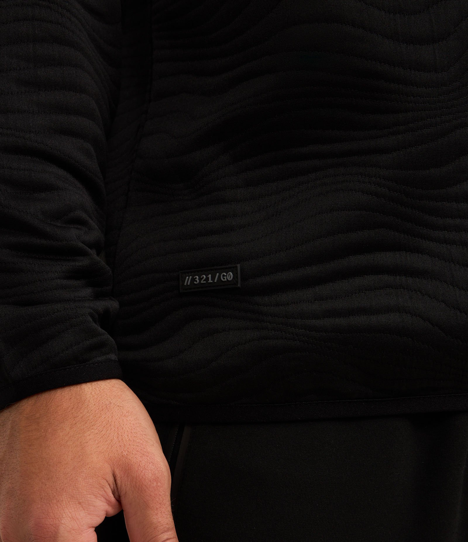 Suéter Esportivo em Dupla Face com Textura Preto 4
