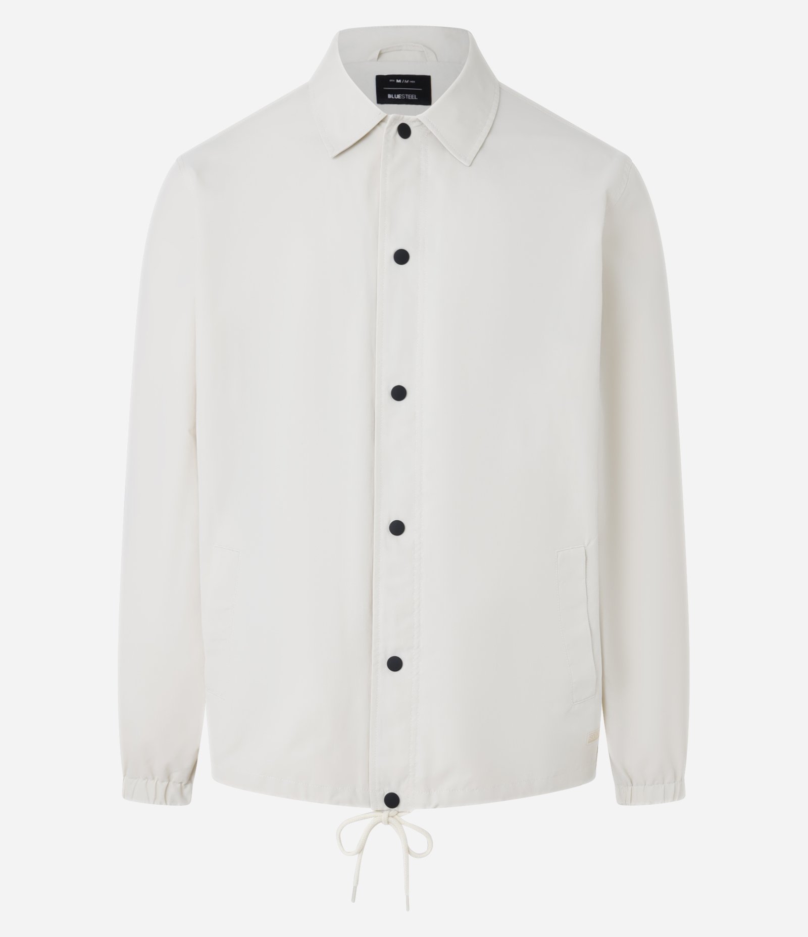 Jaqueta em Poliamida com Botão de Pressão Bege 6