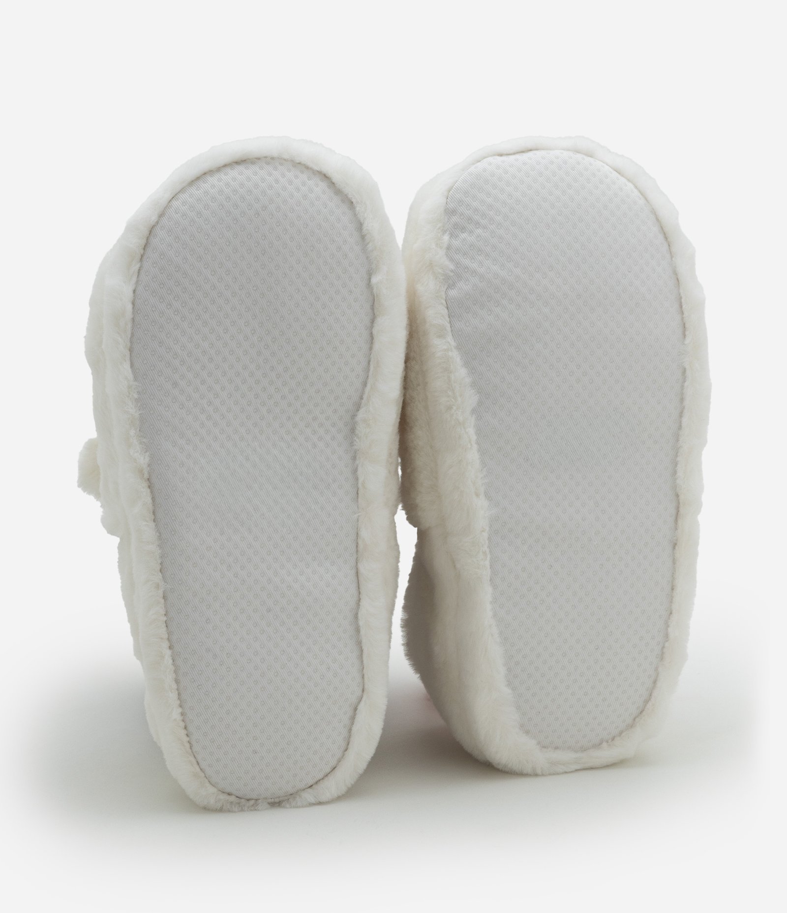 Pantufa Fechada em Pelúcia com Bordado Hello Kitty e Orelhinhas Branco 5