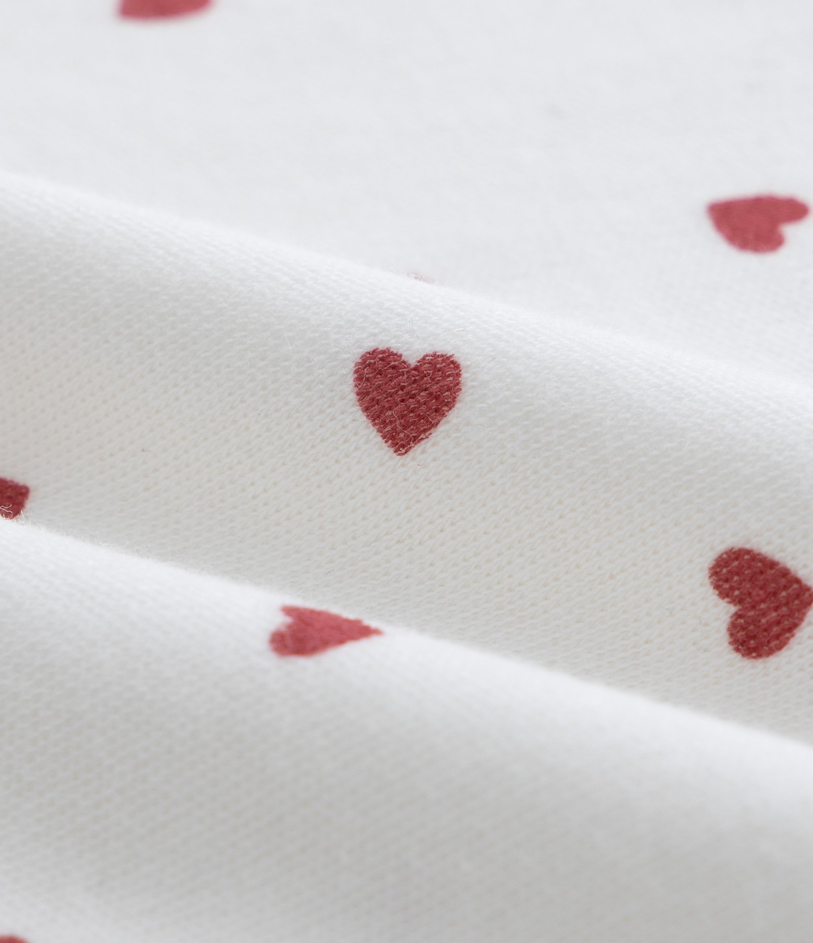 Macacão Infantil em Suedine com Estampa de Corações e Pézinho Fechado - Tam 0 a 18 meses 12-18M 4