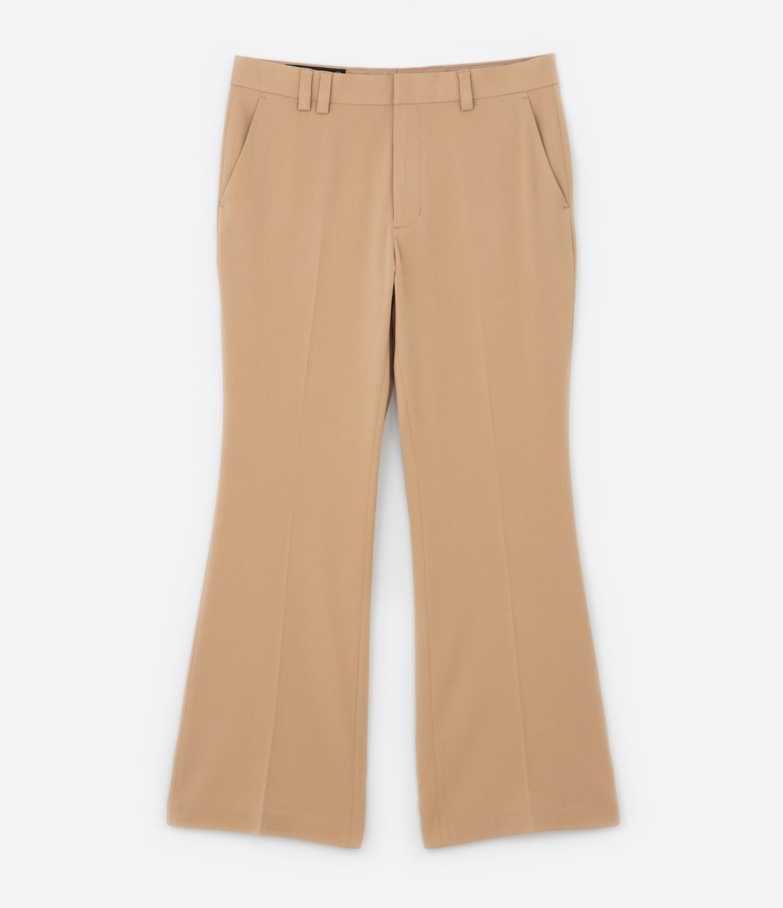 Calça Flare em Alfaiataria Marrom 6