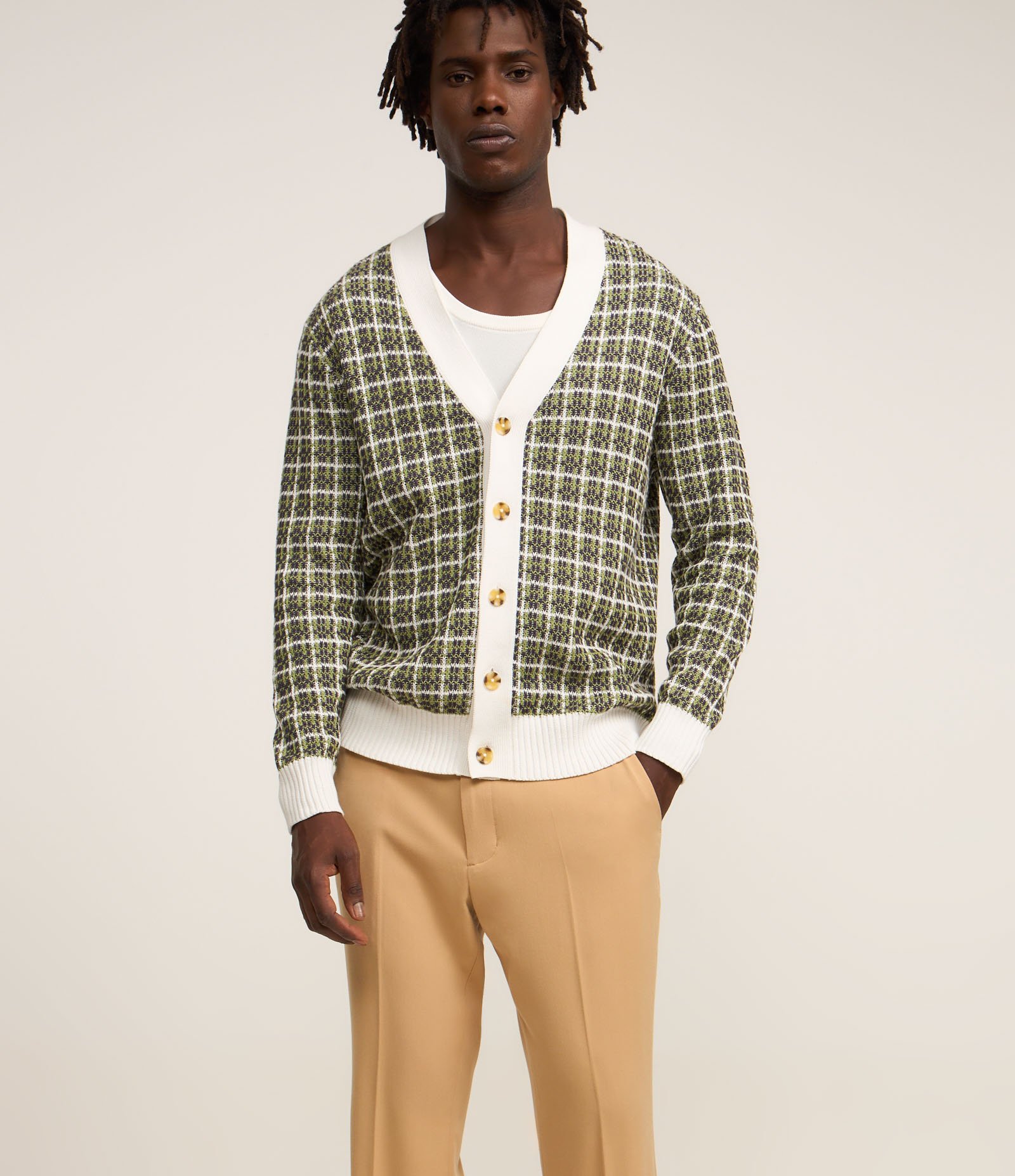 Calça Flare em Alfaiataria Marrom 5