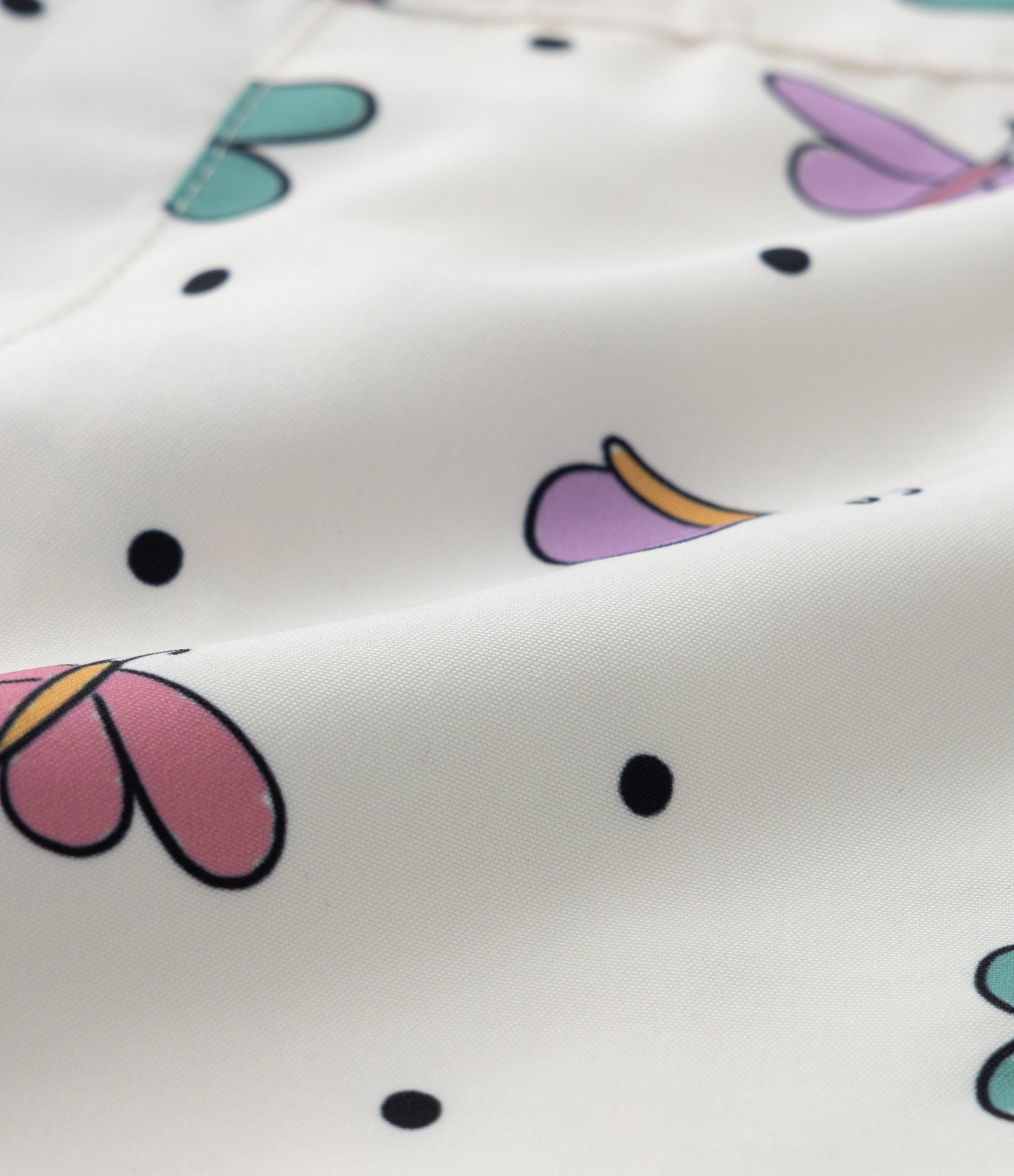 Jaqueta Quebra Vento Infantil com Estampa Borboletas - Tam 1 a 5 Anos Off White 3