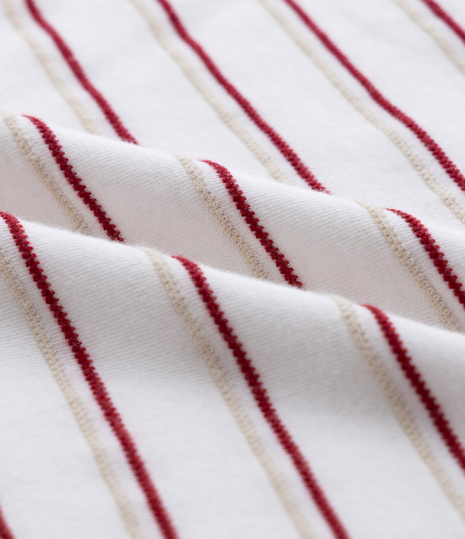 Camiseta Infantil com Listras Texturizada - Tam 1 a 5 Anos Branco/Vermelho 3