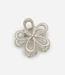 Piranha De Cabelo em Metal com Formato de Flor Vazada