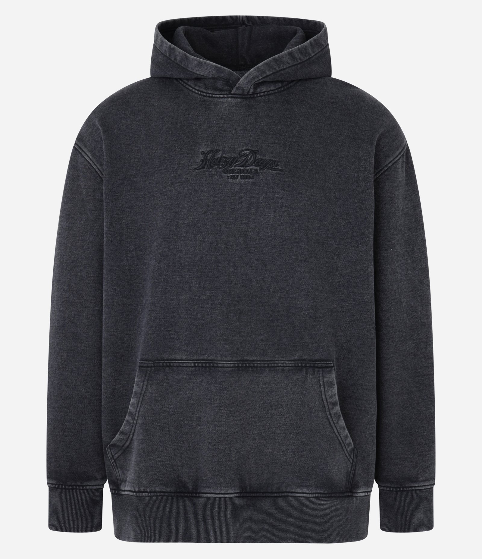 Moletom Relaxed com Estampa Lettering Bordada Preto 6