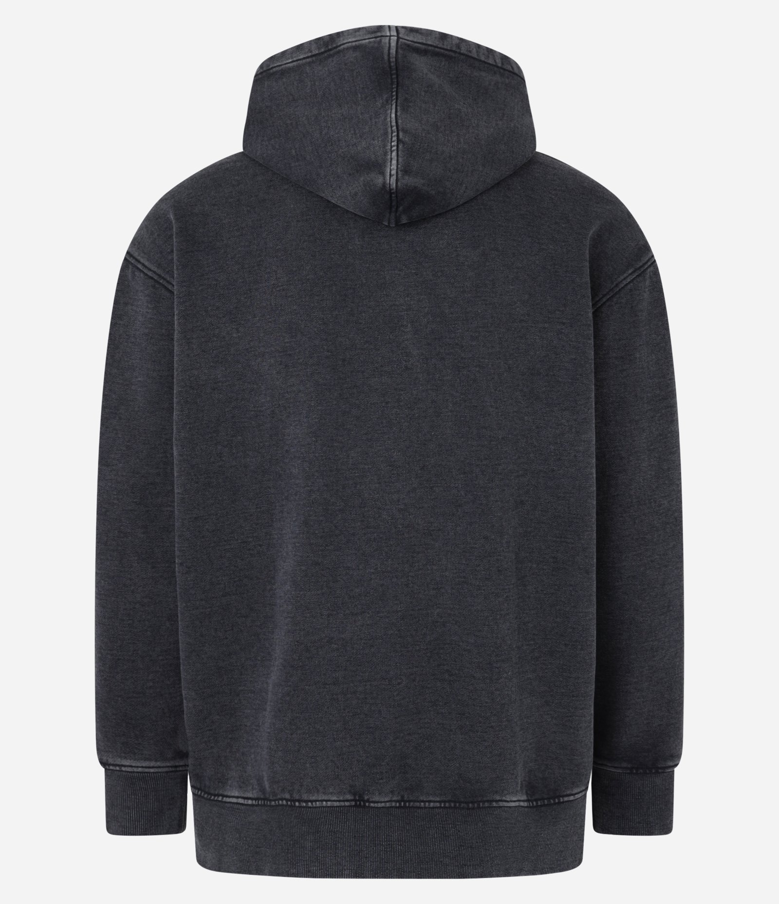 Moletom Relaxed com Estampa Lettering Bordada Preto 7