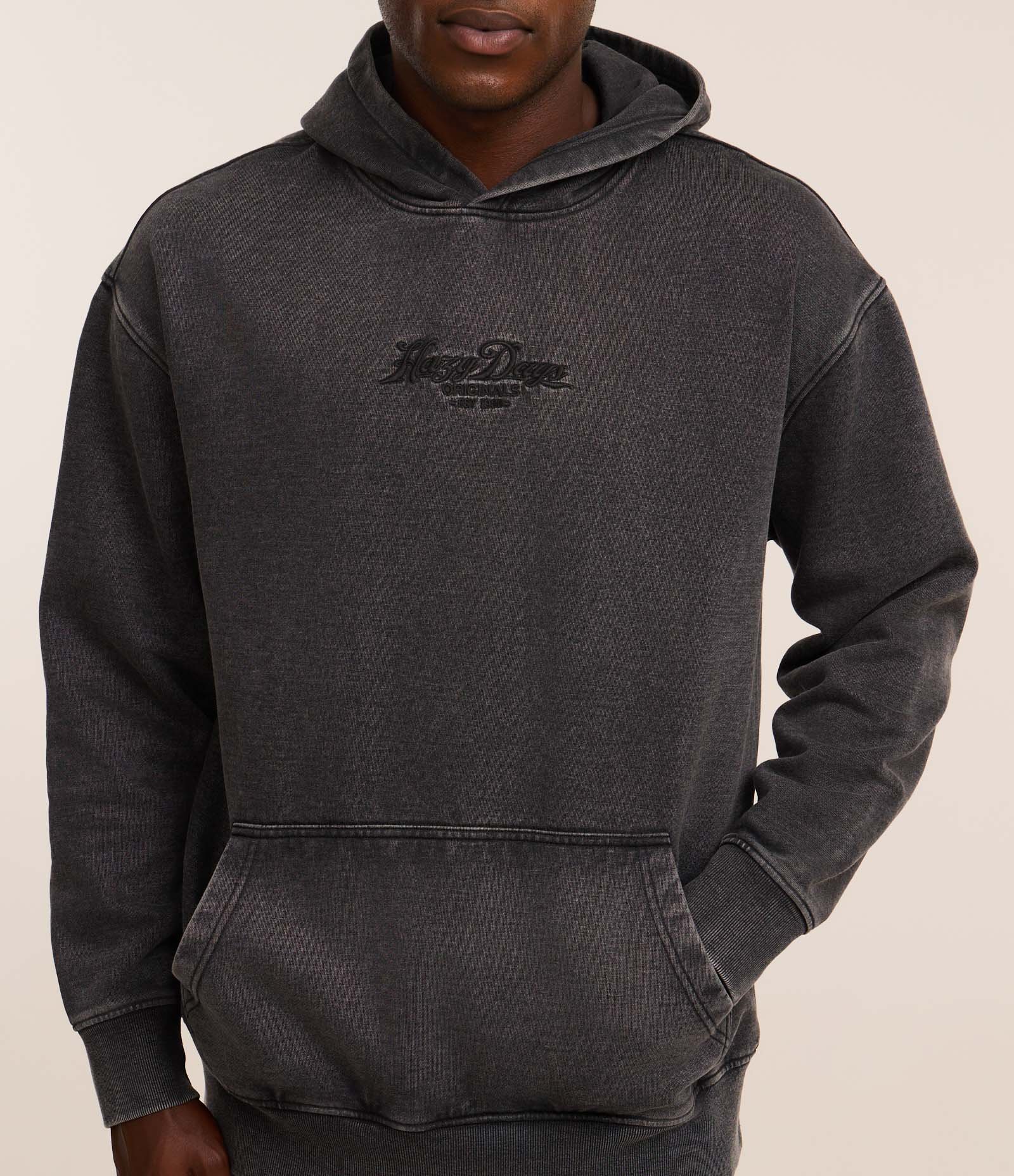 Moletom Relaxed com Estampa Lettering Bordada Preto 4