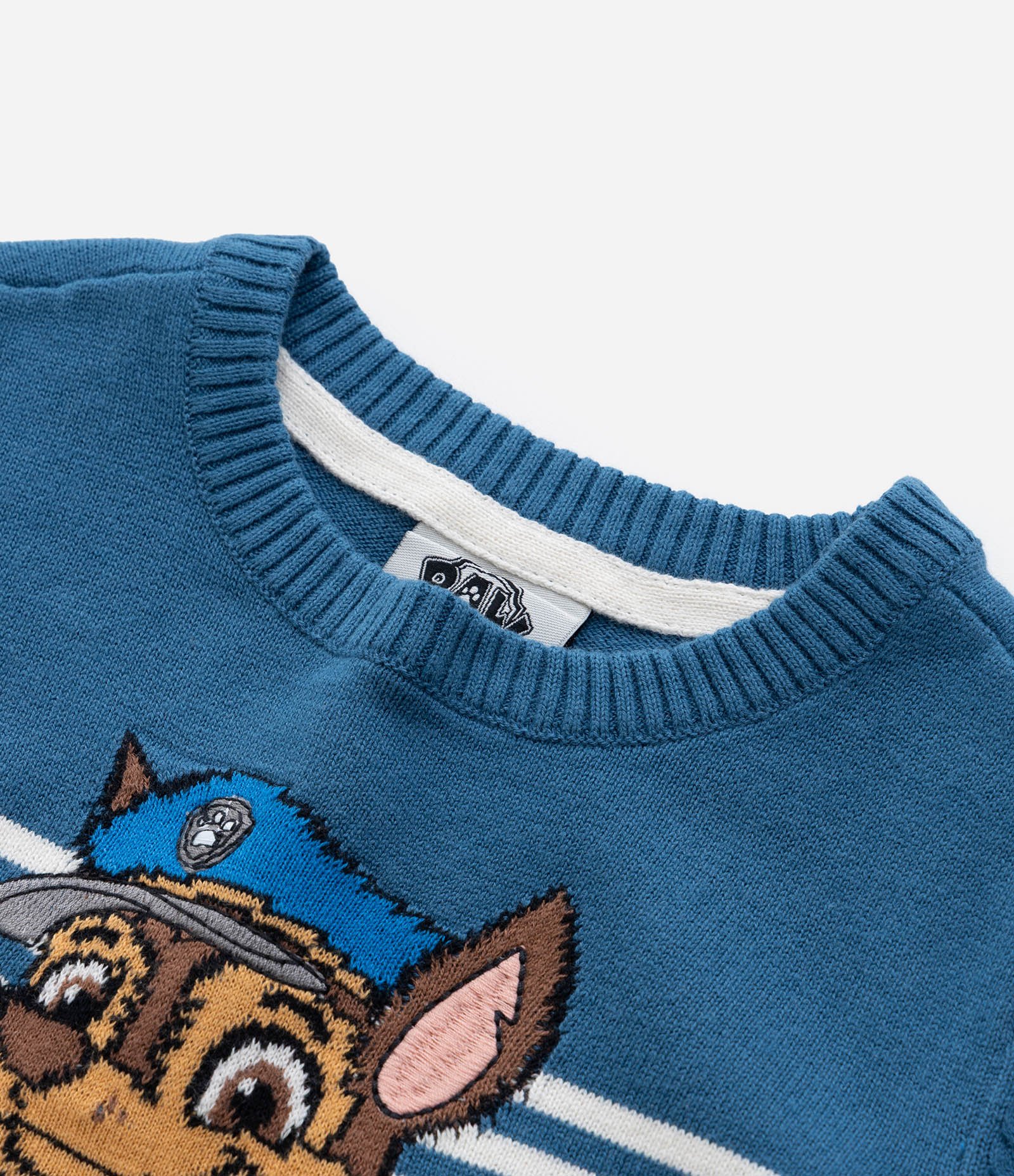 Suéter Infantil com Estampa Chase Patrulha Canina - Tam 1 a 6 Anos Azul/Off White 5