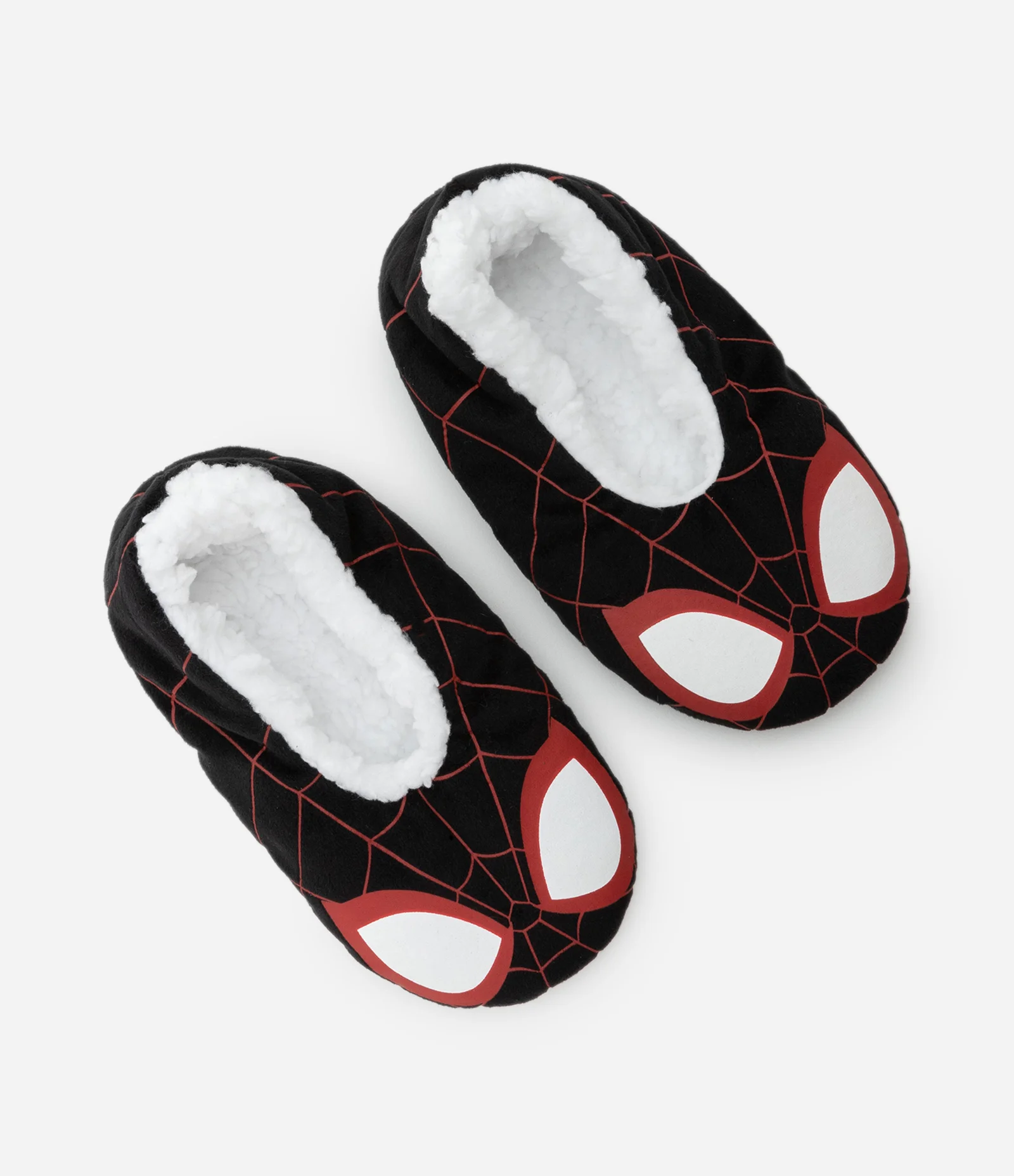 Meia Home Socks Infantil em Fleece com Estampa Homem Aranha - Tam 19 a 34 Preto 2