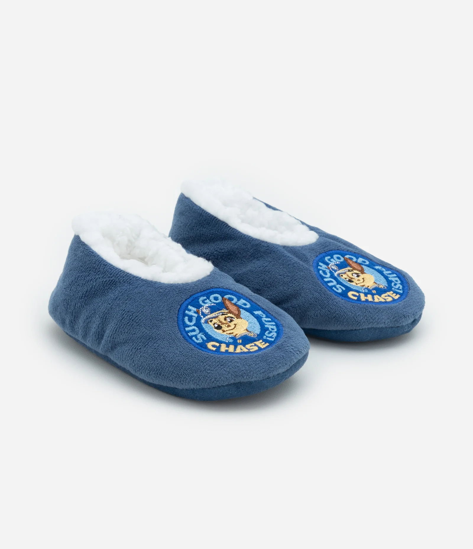 Meia Home Socks Infantil com Estampa do Chase - Tam 19 a 30 Azul 1