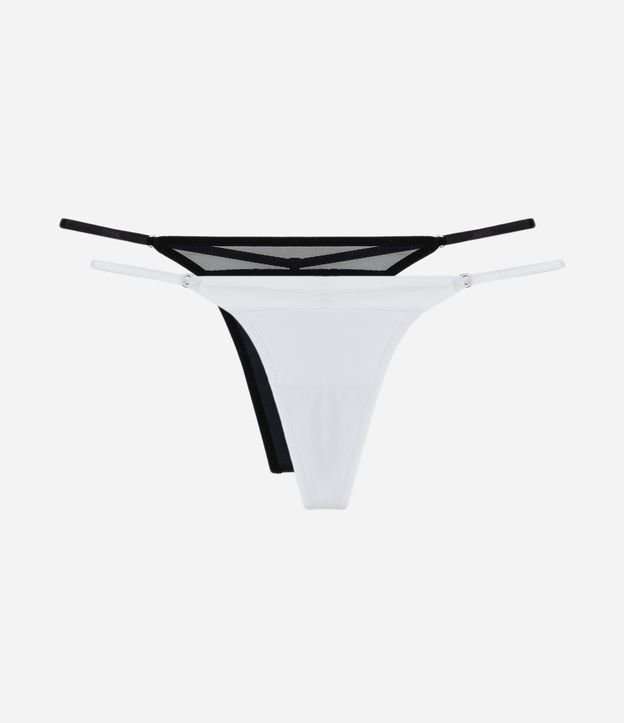 Kit 02 Calcinhas String Fio emTule