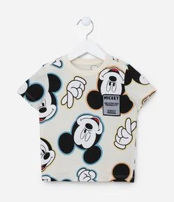 Camiseta Infantil com Estampa do Mickey - Tam 1 a 5 Anos