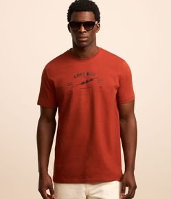 Camiseta Comfort em Algodão com Estampa de Churrasco