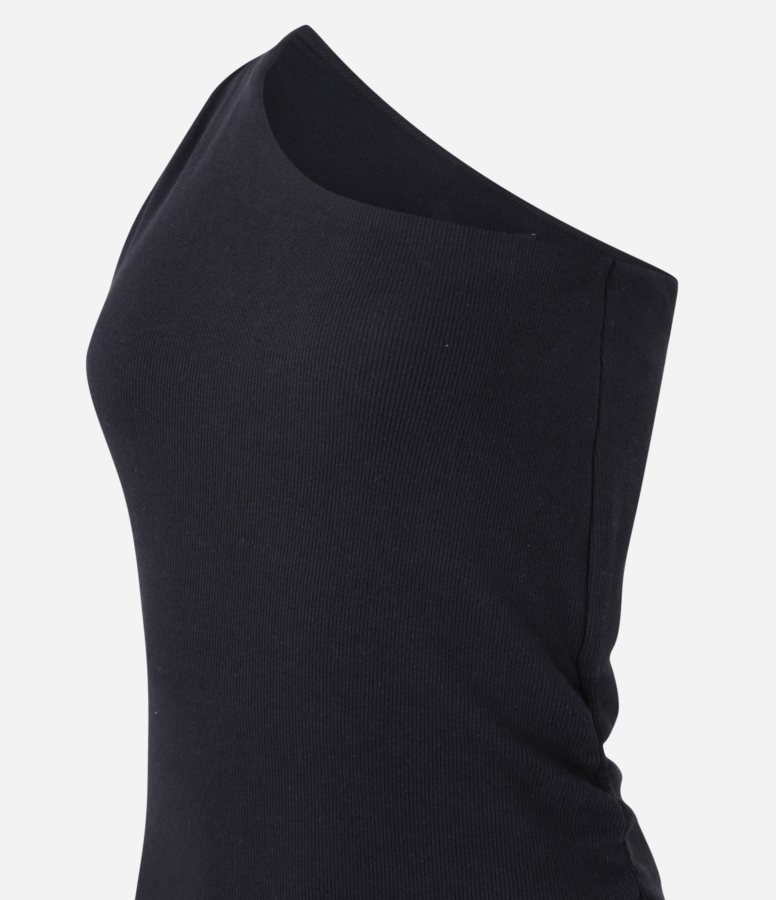 Vestido Midi em Ribana com Ombro Só 6