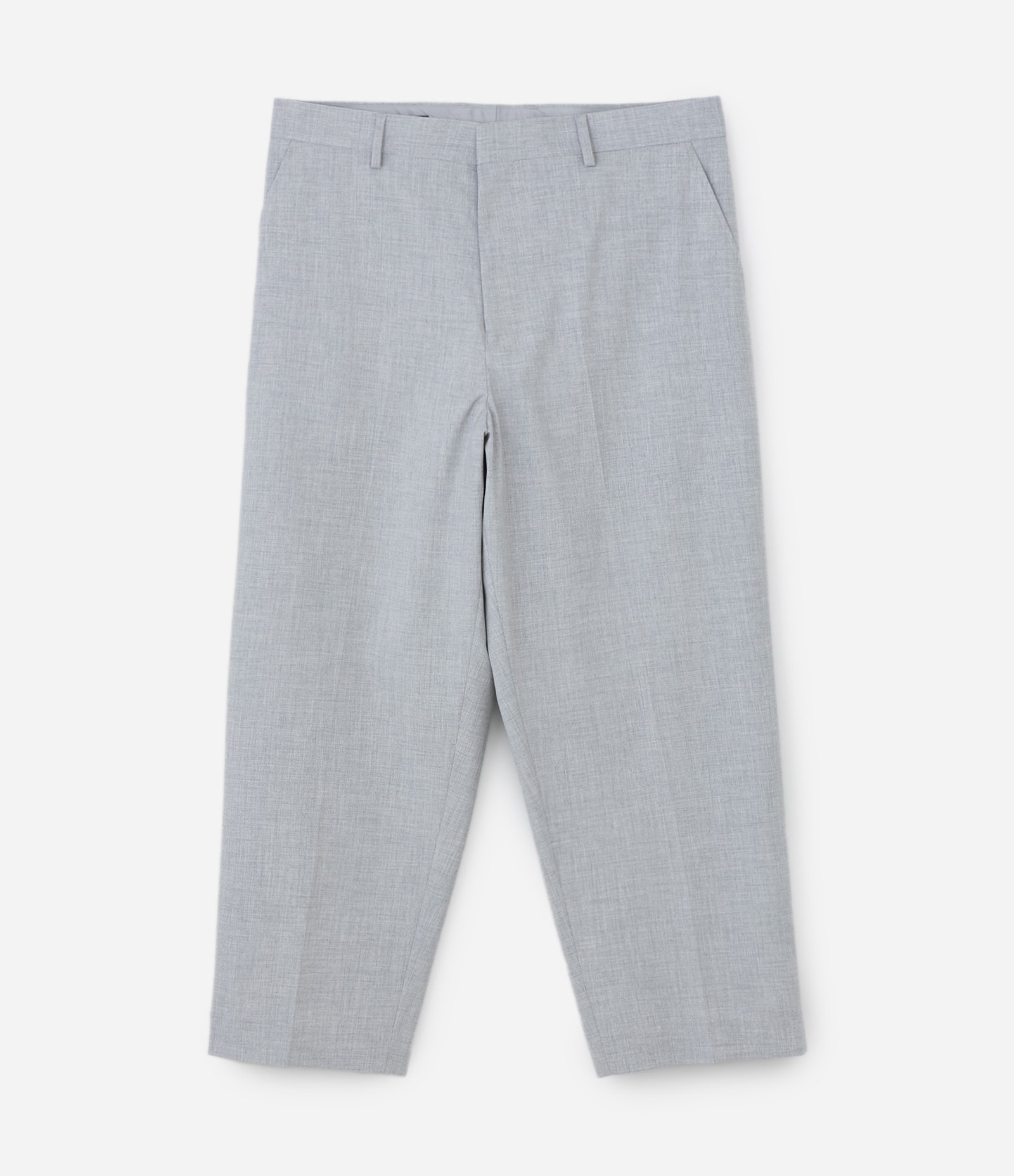 Calça Alfaiataria em Mix de Malhas Cinza 5