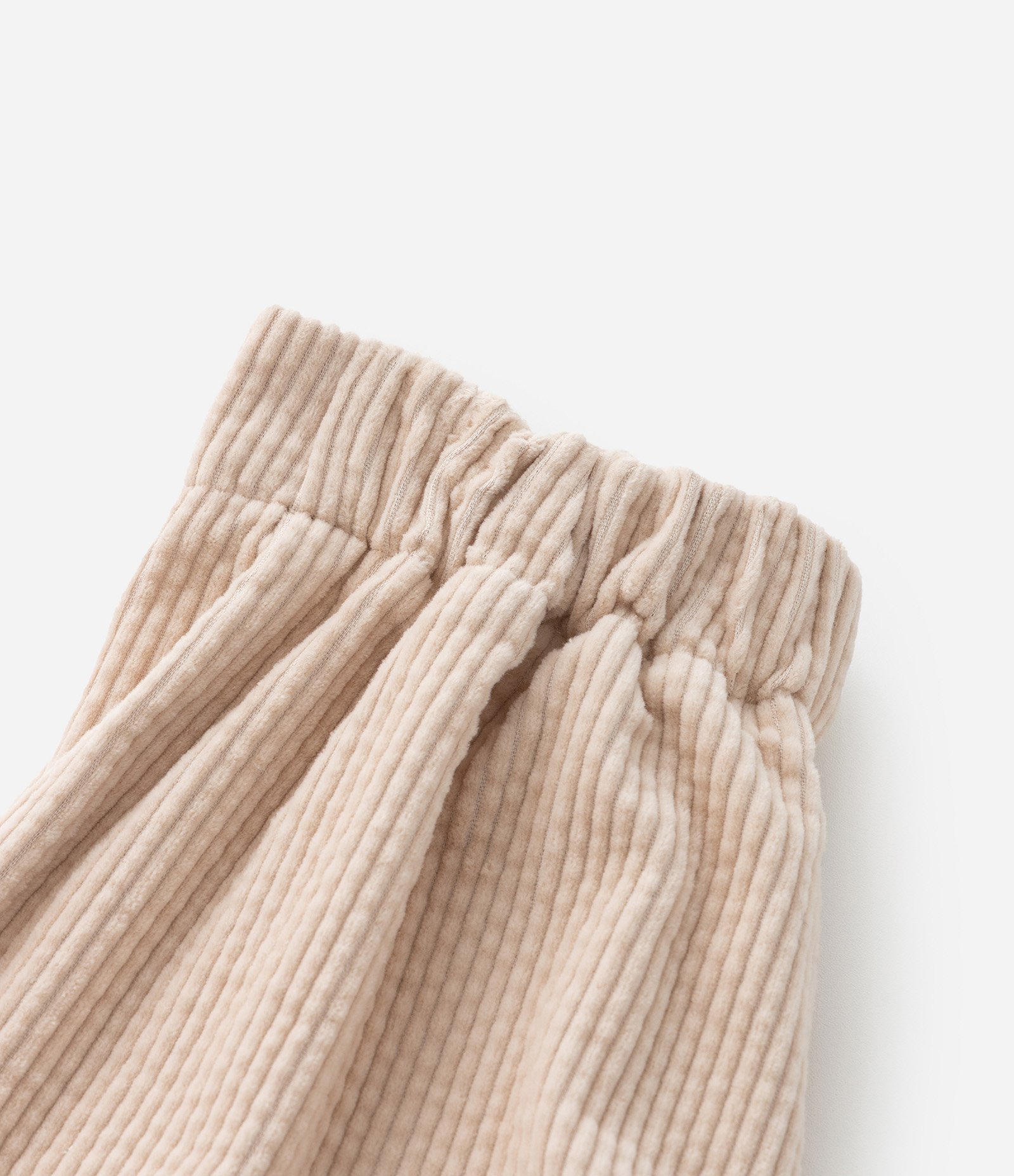 Short Saia Infantil em Veludo com Detalhe de Botões - Tam 5 a 14 Anos Bege 4