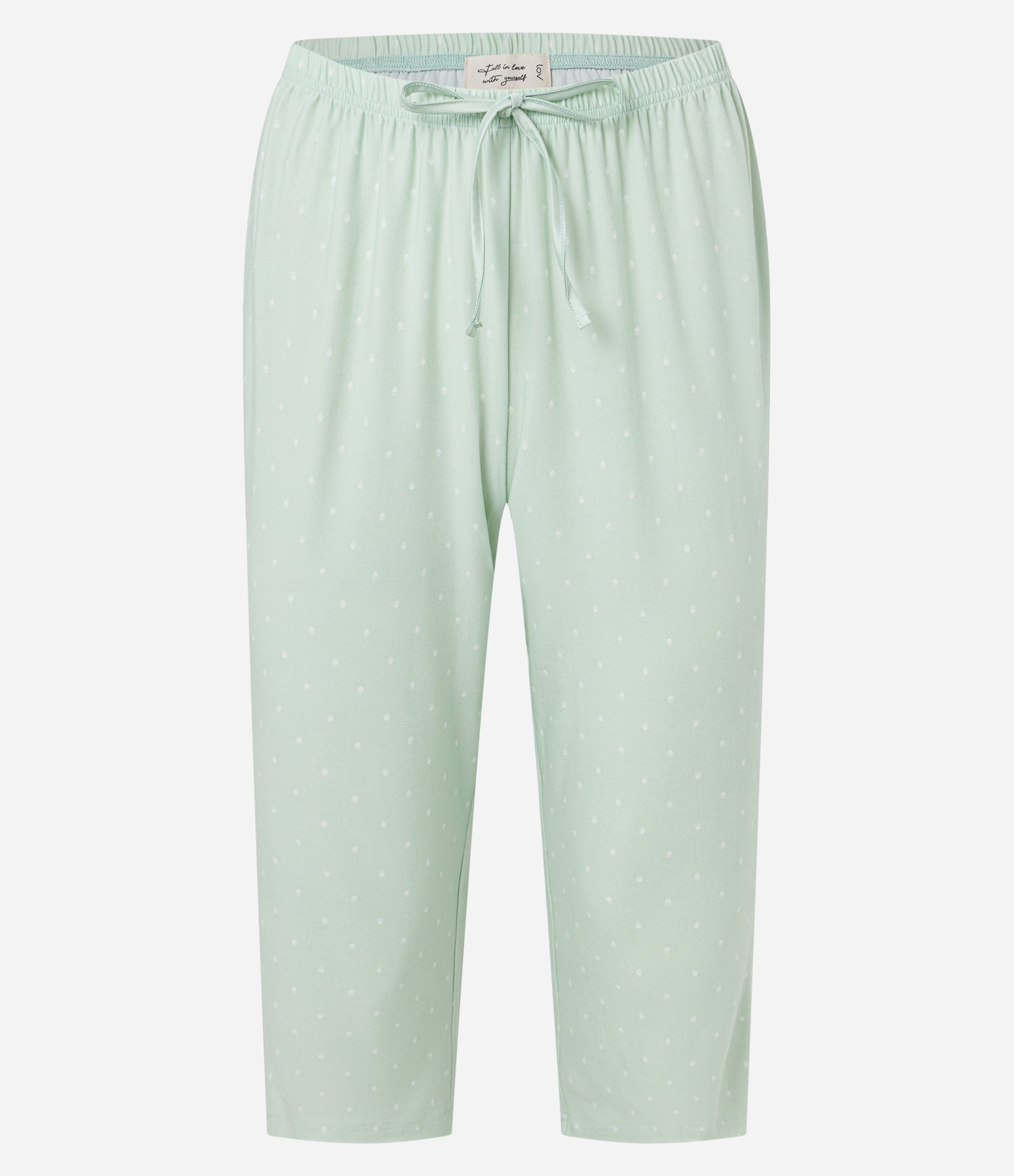 Pijama Capri com Toque Suave e Estampa de Gravataria Verde 7