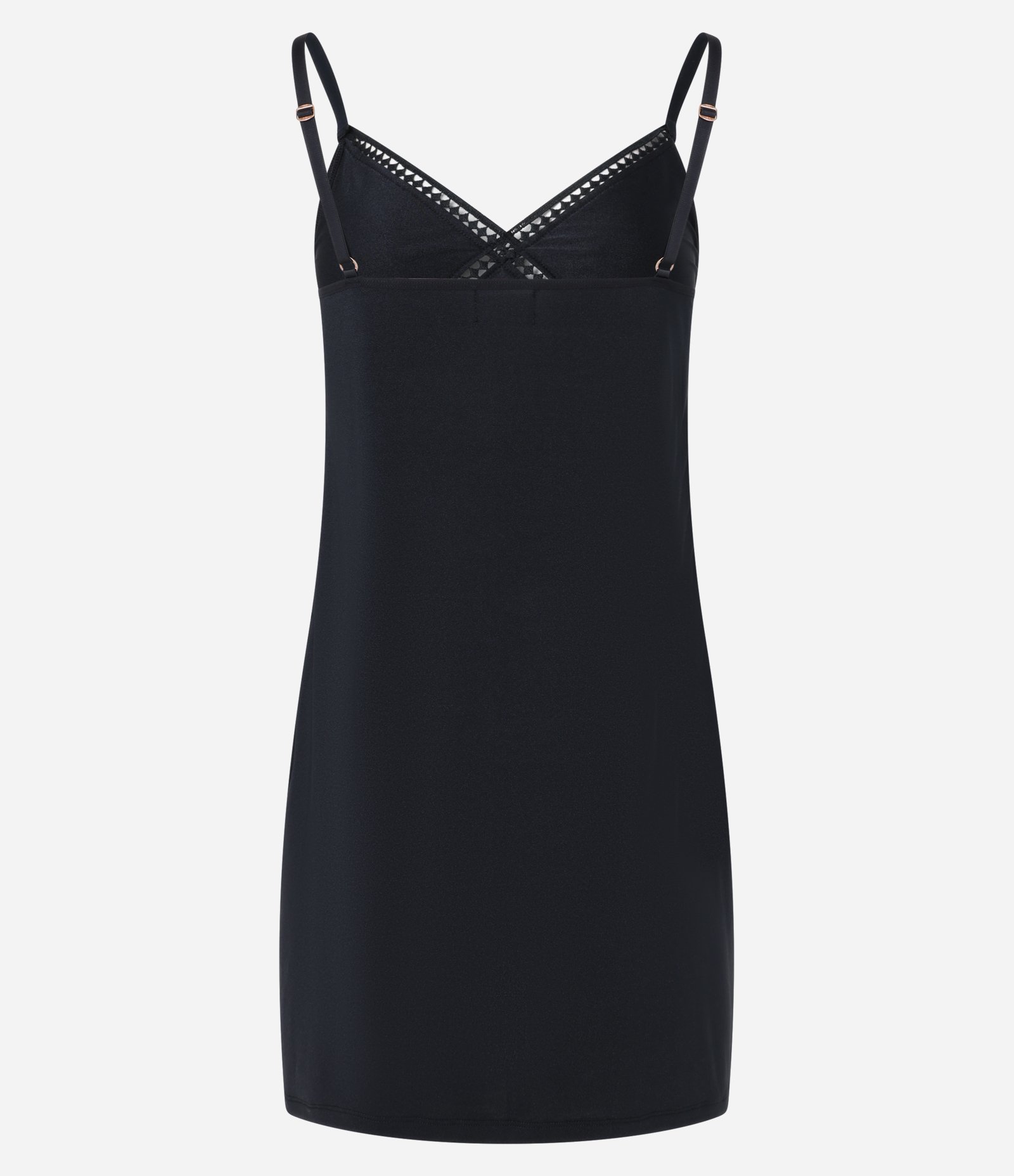 Camisola de Alcinha em Microfibra com Aviamento Preto 5