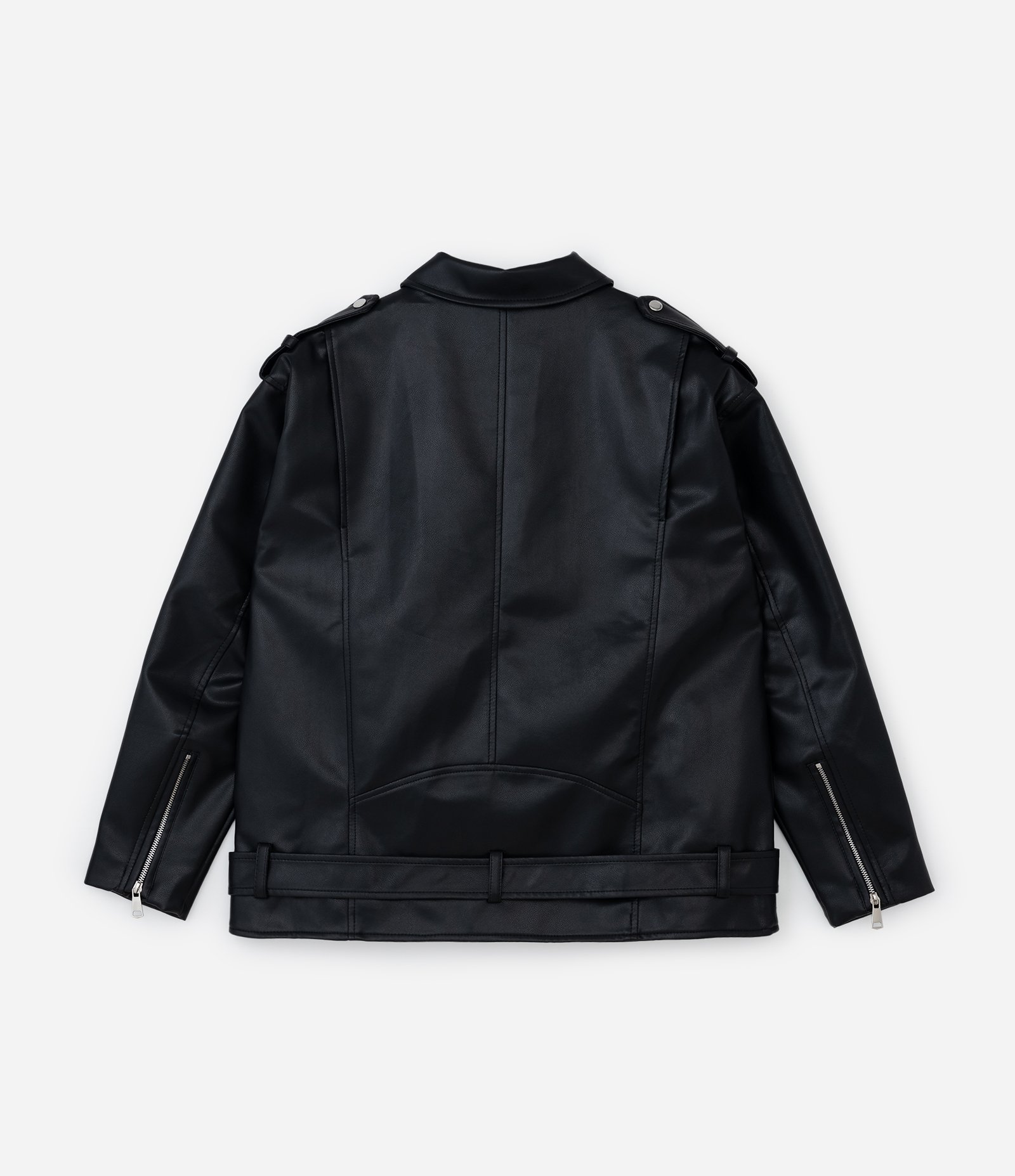 Jaqueta Oversized com Zíperes e Cinto Curve & Plus Size Preto 7