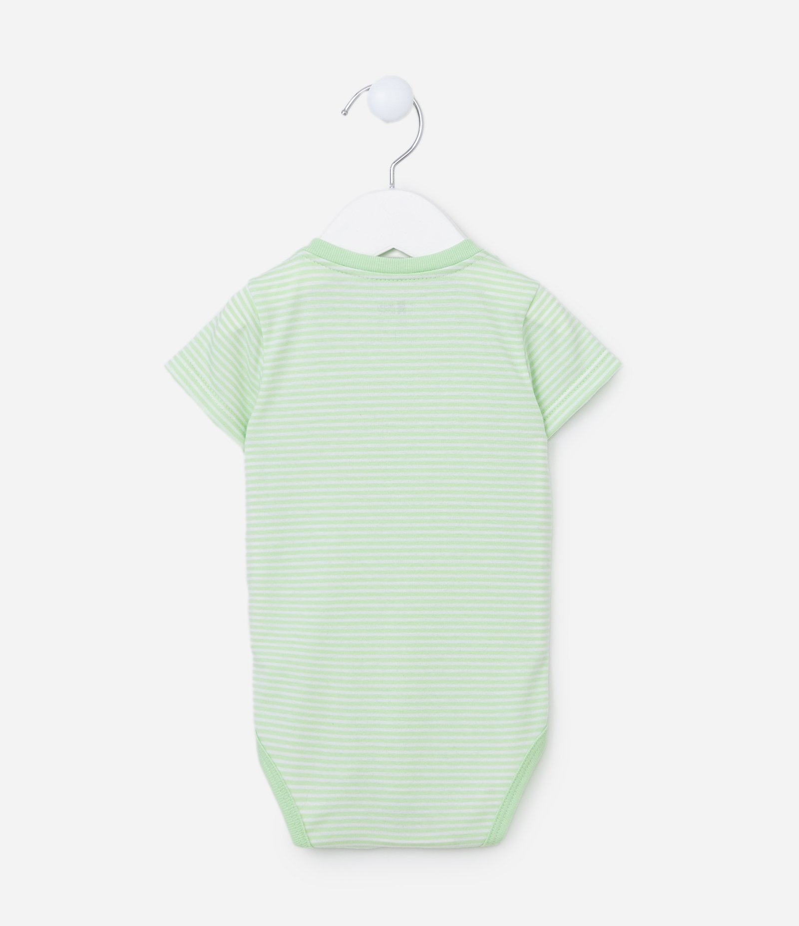 Body Infantil com Bolsinho e Estampa Tigrinho - Tam 0 a 18 meses Verde 2