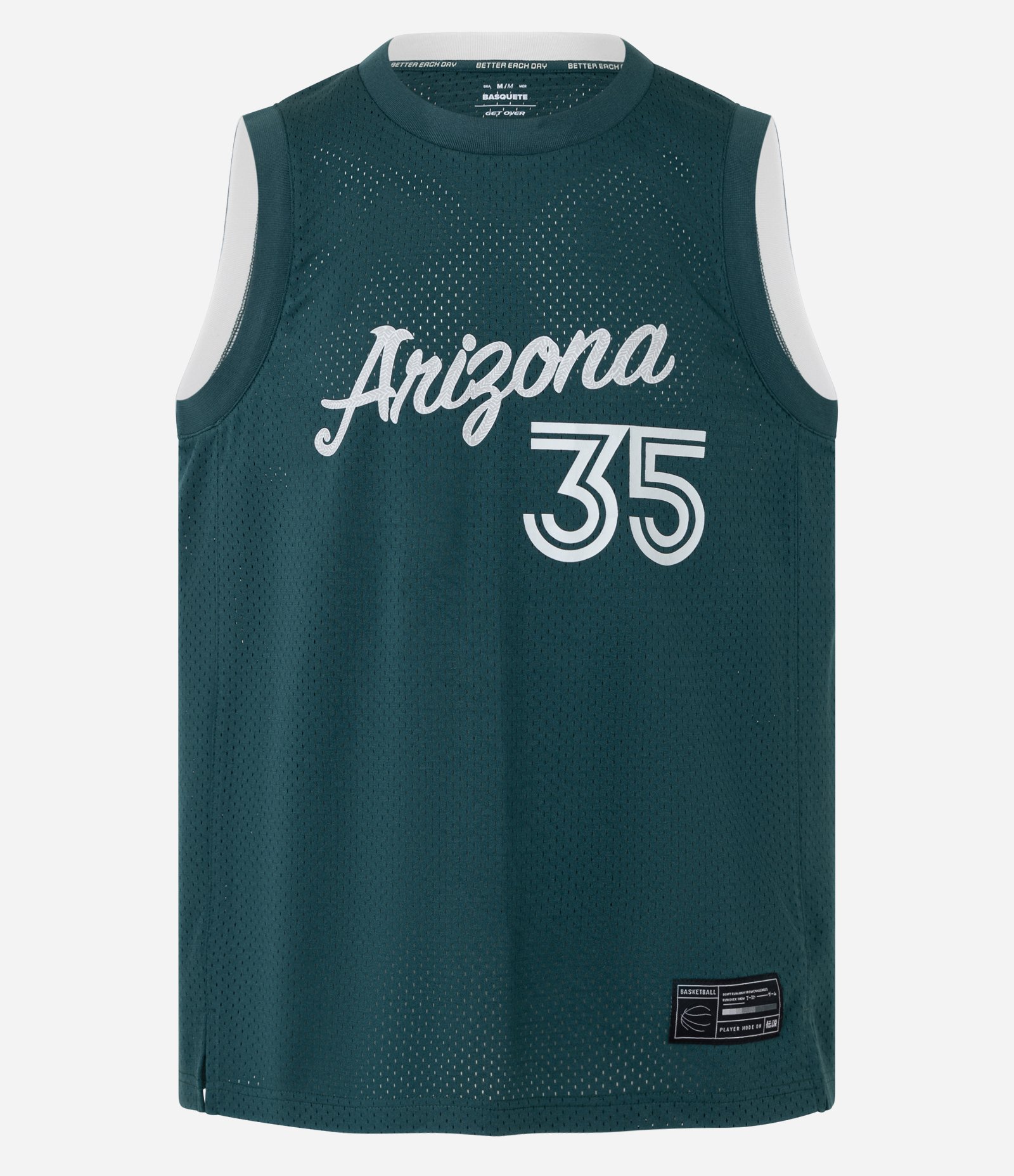 Regata Esportiva de Basquete em Tecnologia Dry com Estampa Arizona Verde 6
