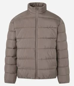 Jaqueta em Microfibra com Zíper