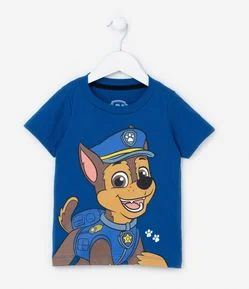 Camiseta Infantil com Estampa da Patrulha Canina - Tam 2 a 5 anos