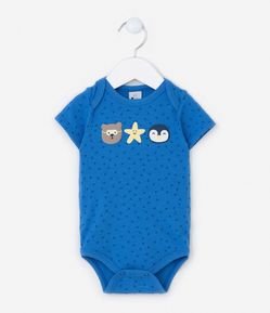 Body Infantil com Estampa Bichinhos - Tam 0 a 18 Meses