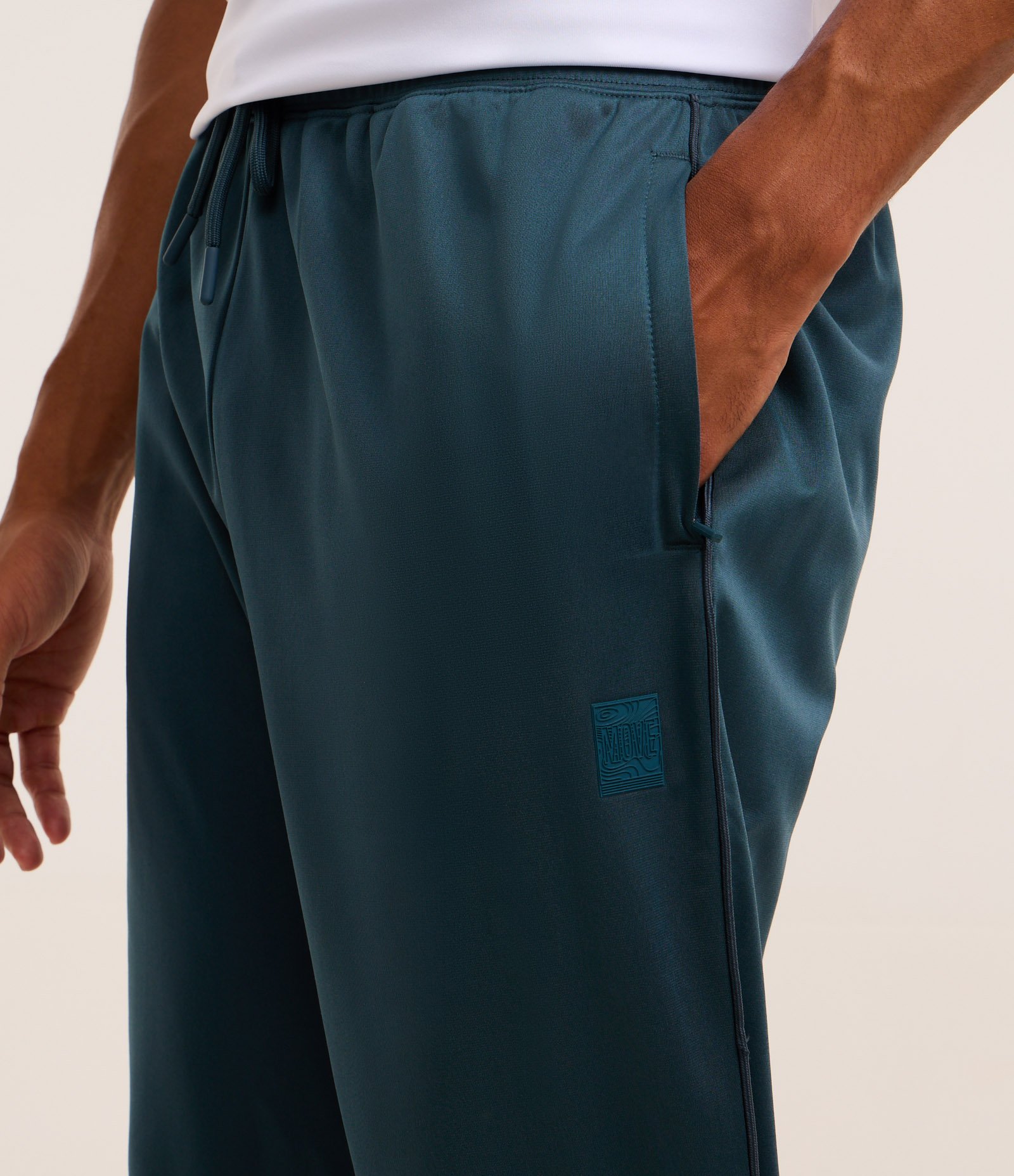 Calça Esportiva em Helanca com Cós Elástico Azul 4