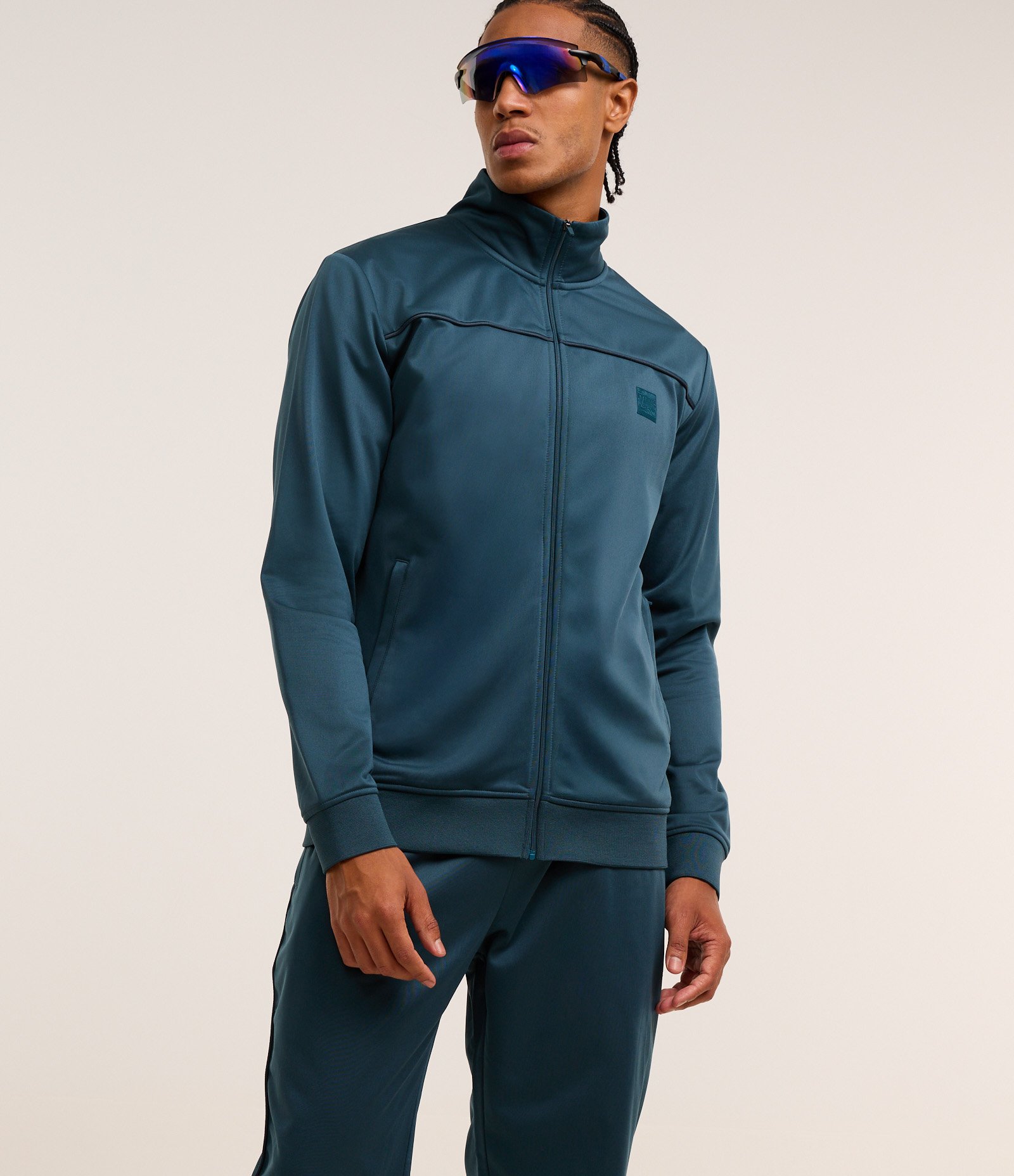 Calça Esportiva em Helanca com Cós Elástico Azul 5