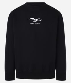 Casaco Comfort em Fleece com Estampa Localizada