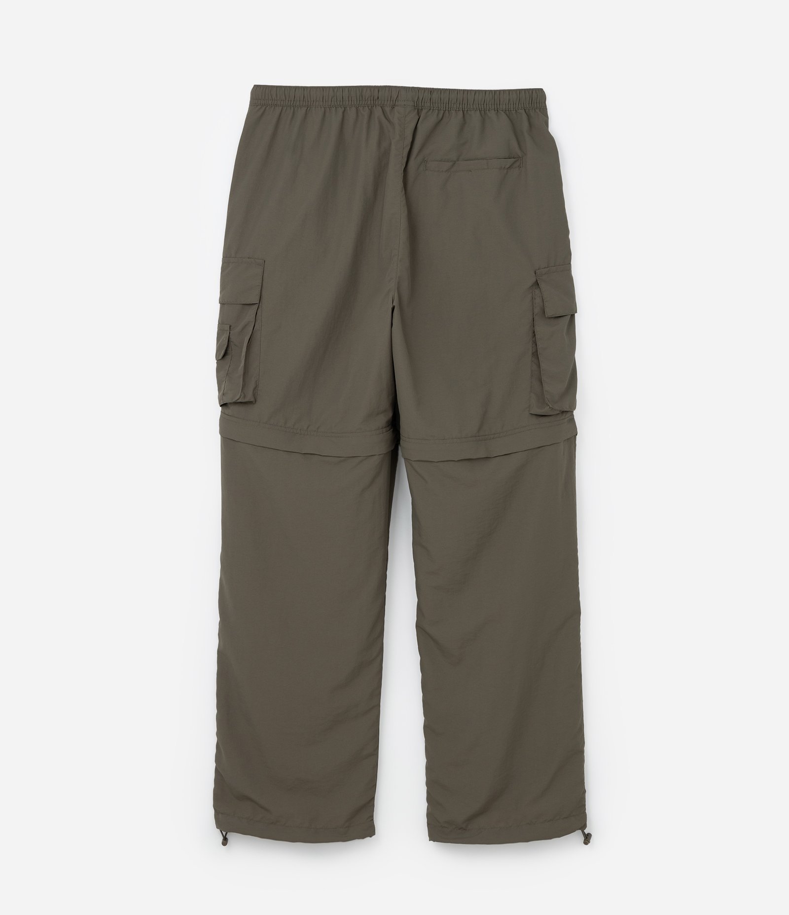 Calça Paper Touch Vira Bermuda com Puxador na Barra Verde Escuro 8