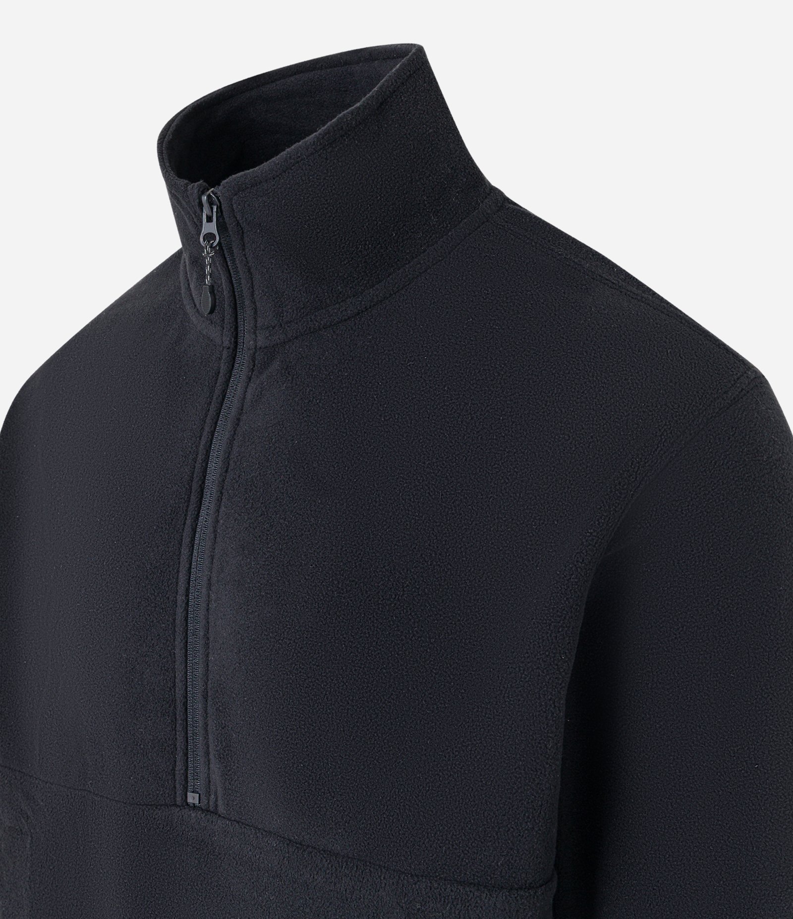 Casaco em Fleece com Gola Alta e Zíper Preto 5