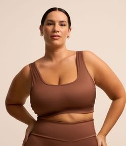 Top Esportivo Canelado em Ribana Curve & Plus Size