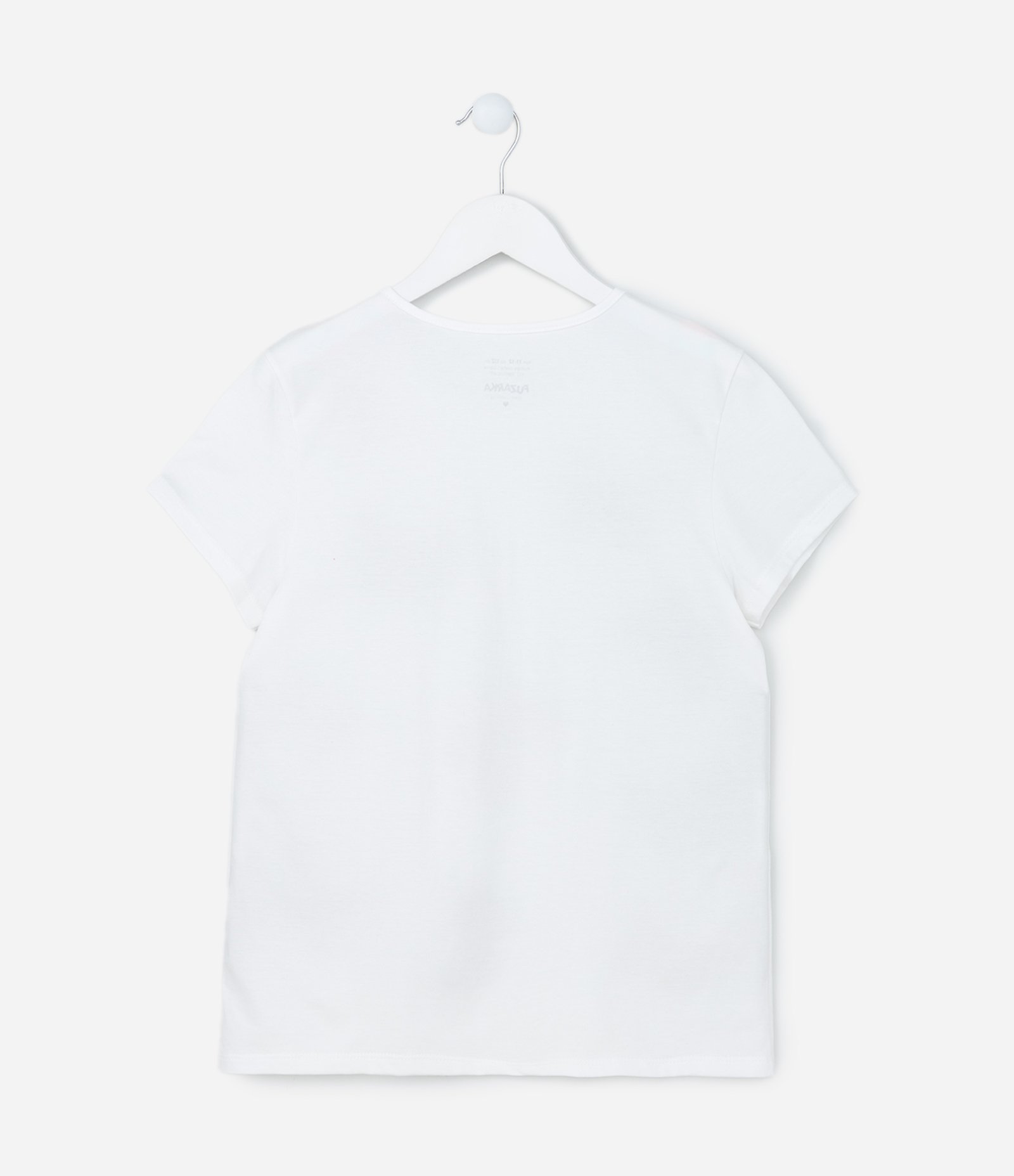 Camiseta Infantil com Estampa de Borboletas - Tam 5 a 14 Anos Branco Neve 2