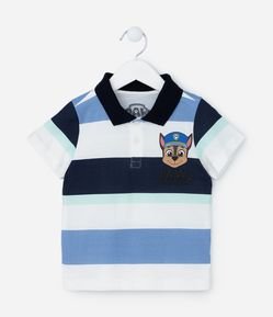 Polo Infantil com Estampa Chase da Patrulha Canina -Tam 2 a 5 Anos