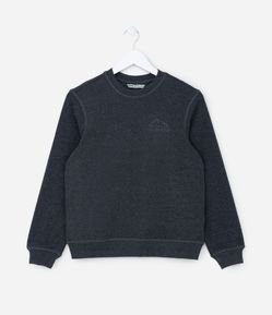 Blusão Infantil com Bordado Montanhas - Tam 5 a 14 Anos