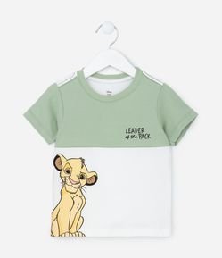 Camiseta Infantil com Estampa do Rei Leão - Tam 1 a 5 Anos